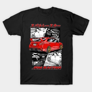 JDM Red Subie Impreza  WRX STi 2015 T-Shirt